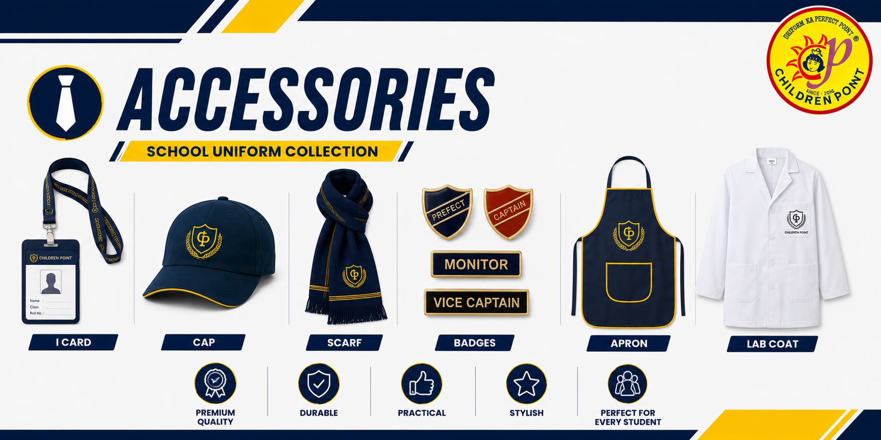 Best Manufacturer SCHOOL UNIFORM ACCESSORY in India
